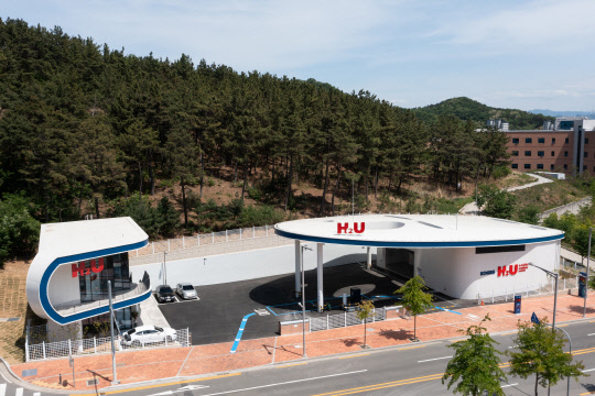 대구혁신도시 수소충전소 H2U 전경.    [한국가스공사 제공]